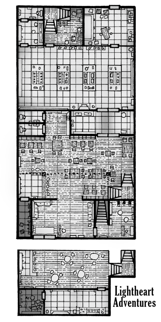 Guy Fieri Cult of Cthulhu Map - Ground Floor