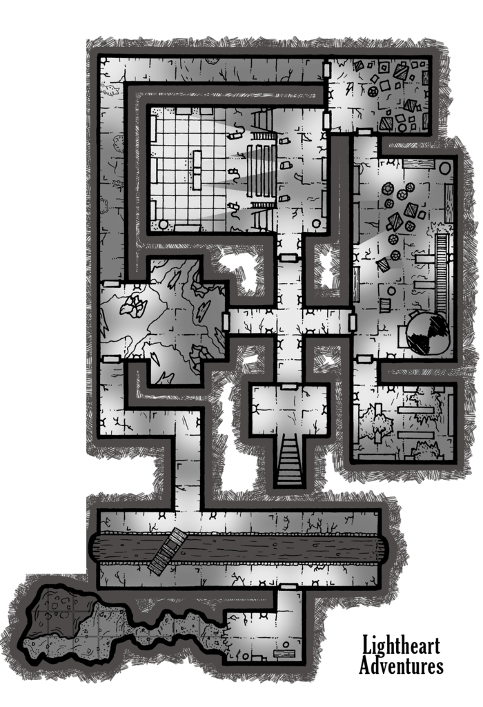 Guy Fieri Cult of Cthulhu Map - Catacombs