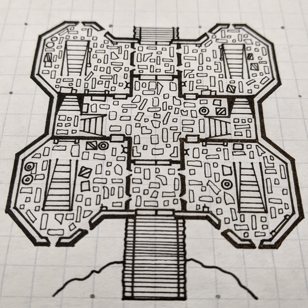 How to Draw a Fort Step 12