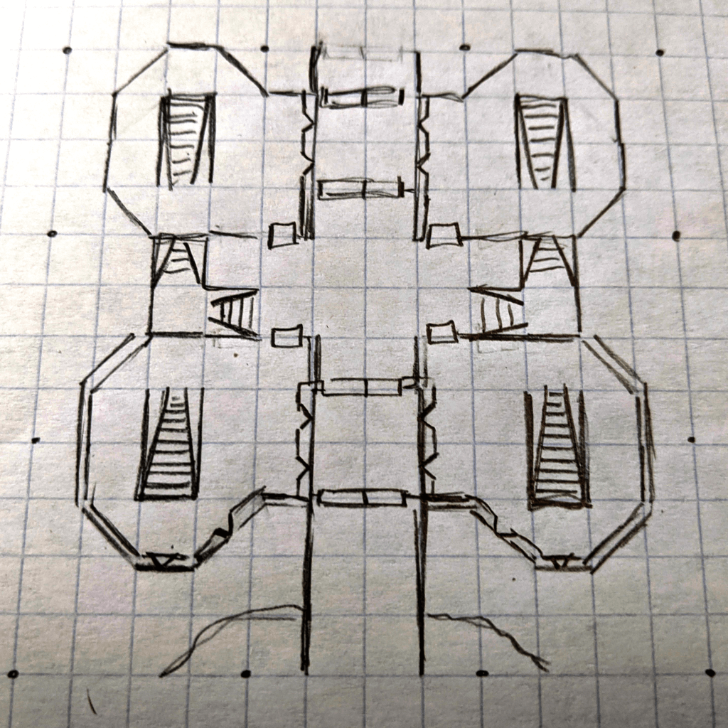 How to Draw a Fort Step 3